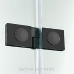 NEW TRENDY kabina prysznicowa NEW SOLEO BLACK 70x70 prawa  czarna D-0237A/D-0113B - 9