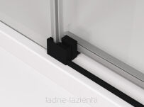 Ścianka wolnostojąca SANSWISS walk in Cadura Black 120 lewa czarna CAW2G1200607 - 4