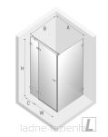NEW TRENDY Kabina prysznicowa miedziana 100x100 lewa AVEXA COPPER BRUSHED EXK-3560 - 12