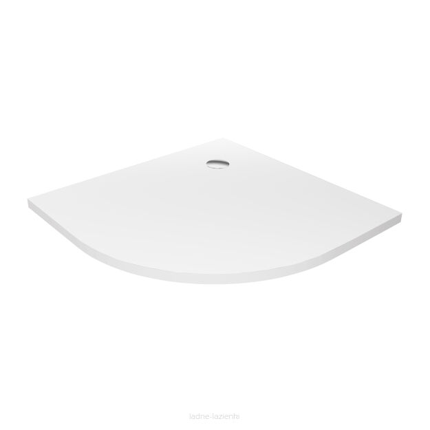 New Trendy Brodzik Konglomeratowy  NEX Półokrągły 80x80 B-0449