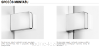 NEW TRENDY Drzwi prysznicowe EVENTA 170x200  PRAWE 8mm EXK-4467 - 6