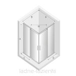 NEW TRENDY SMART BLACK czarna 80x80 Kabina prysznicowa EXK-4159 - 7