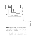 NEW TRENDY SMART BLACK czarna 80x80 Kabina prysznicowa EXK-4159 - 6