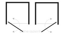 Sanswiss Drzwi prysznicowe TLSP 90 czarne TOP LINE S BLACK TLSP0900607 - 4