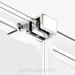 Drzwi prysznicowe SMART 170 szkło 8mm dwuskrzydłowe New trendy EXK-4018 - 4