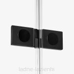 NEW TRENDY Kabina prysznicowa REFLEXA BLACK 90x90 lewa czarna  EXK-4928 (EXK-1336/EXK-0296) - 3