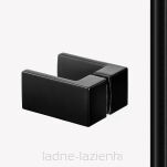 NEW TRENDY Kabina prysznicowa REFLEXA BLACK 90x90 lewa czarna  EXK-4928 (EXK-1336/EXK-0296) - 2