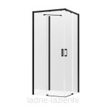 New trendy Kabina prysznicowa 90x90 CZARNA PRIME BLACK trójścienna K-0998 - 9