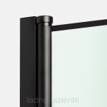 NEW TRENDY drzwi prysznicowe NEW SOLEO BLACK 80 H195 L/P Z KARATKĄ D-0276A - 5