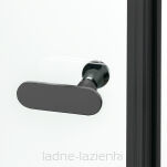 NEW TRENDY drzwi prysznicowe NEW SOLEO BLACK 80 H195 L/P Z KARATKĄ D-0276A - 4