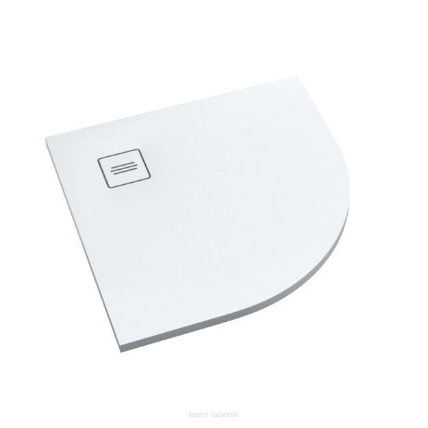 Brodzik PROTOS SMOOTH WHITE 90x90 półokrągły Schedline 3SP.P1O-9090-M1