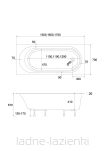 Wanna prostokątna ARTEMIS 160X70 Schedline 3WSP.A1P-16070 - 6