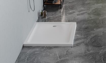 Brodzik MILD SATIN biały matowy 70x90 H 4,5 NEW TRENDY B-0649