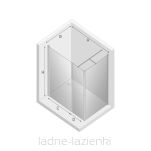 NEW TRENDY kabina prysznicowa NEW SOLEO PLUS 110x110 L/P K-0637 - 4