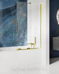 Parawan nawannowy SMART LIGHT GOLD 160x150 przesuwny złoty New Trendy EXK-4310 - 11