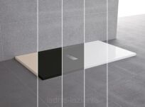 NOVELLINI Brodzik CUSTOM 180x90  czarny 90x180 z obudową  z odpływem CU180901128  - 6