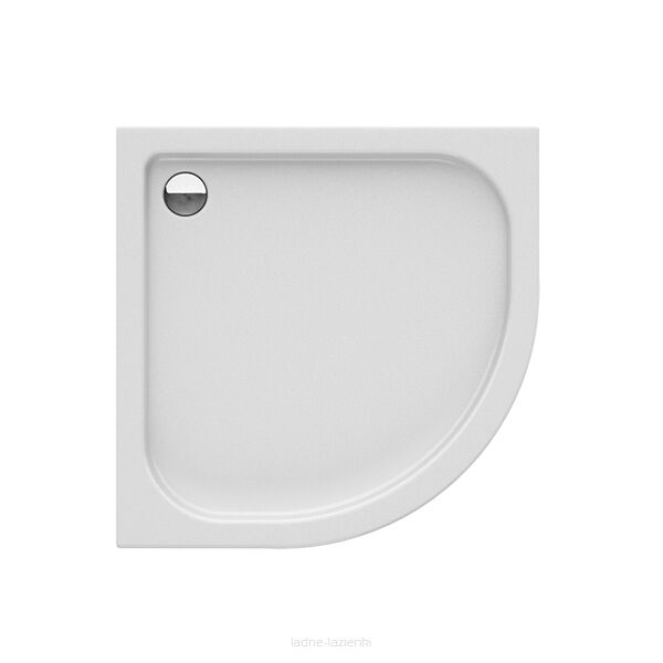 NEW TRENDY Brodzik DOMIO 90x90x16 akrylowy półokrągły z obudową B-0350