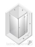 NEW TRENDY Kabina prysznicowa AVEXA  100x80 prawe EXK-1482 - 6
