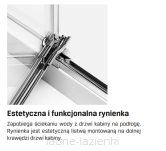 NEW TRENDY Kabina prysznicowa AVEXA  100x80 prawe EXK-1482 - 11