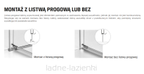 NEW TRENDY Kabina prysznicowa AVEXA  100x80 prawe EXK-1482 - 3