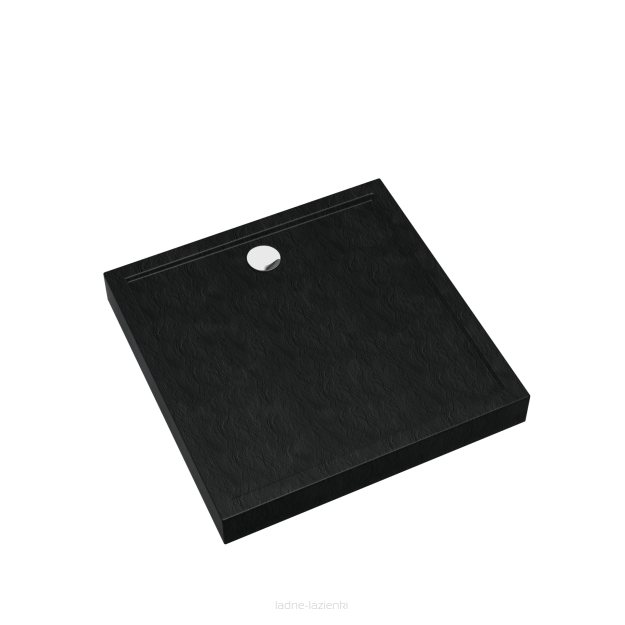 Brodzik CAMERON BLACK STONE 90x90 wys12 Schedpol Schedline 3ST.C2K-9090/C/ST