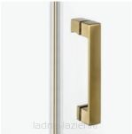 Złote szczotkowane drzwi prysznicowe NESTA GOLD BRUSHED 90 lewe D-0868A NEW TRENDY - 4