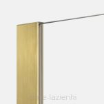 Złote szczotkowane drzwi prysznicowe NESTA GOLD BRUSHED 90 lewe D-0868A NEW TRENDY - 5