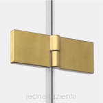 Złote szczotkowane drzwi prysznicowe NESTA GOLD BRUSHED 90 lewe D-0868A NEW TRENDY - 3