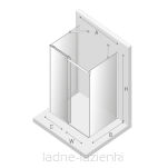 Kabina prysznicowa trójścienna SOFTI 120x90 szkło 8mm New trendy EXK-3942 - 11