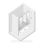 Parawan nawannowy SMART LIGHT GOLD 140x150 przesuwny delikatnie połyskujący złoty New Trendy EXK-4312 - 10