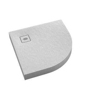 Brodzik NonLimits WHITE STONE 90x90 biały Schedline półokrągły 3ST.N1O-9090/B/ST-M1/B/ST