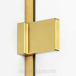 Kabina AVEXA GOLD BRUSHED 90x90 z wieszakiem złota szczotkowana LEWA NEW TRENDY EXK-3018 - 7