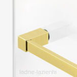 Kabina AVEXA GOLD BRUSHED 90x90 z wieszakiem złota szczotkowana LEWA NEW TRENDY EXK-3018 - 10