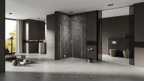 Złota kabina prysznicowa NESTA LIGHT GOLD 120x80 lewa K-4515 NEW TRENDY - 2