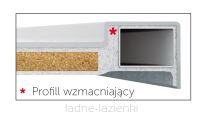 NOVELLINI Brodzik OLYMPIC PLUS 120X100 biały  100x120 z syfonem OL120104-30 WYSYŁKA GRATIS - 3