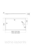 Schedpol brodzik SHARPER 80x110x4,5 Schedline 3S.S2P-80110 - 2