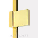 NEW TRENDY Kabina prysznicowa AVEXA GOLD SHINE 110x100 złota połysk EXK-1865 - 4
