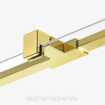 NEW TRENDY Kabina prysznicowa AVEXA GOLD SHINE 110x100 złota połysk EXK-1865 - 2