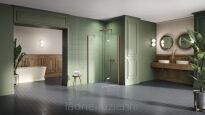 Miedziana kabina prysznicowa 70x120 NEW SOLEO COPPER BRUSHED prawa New Trendy K-2056 - 2