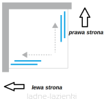 Kabina prysznicowa NICA 140x80 Kermi NIC2L14020VPK+NIC2R08020VPK - 4