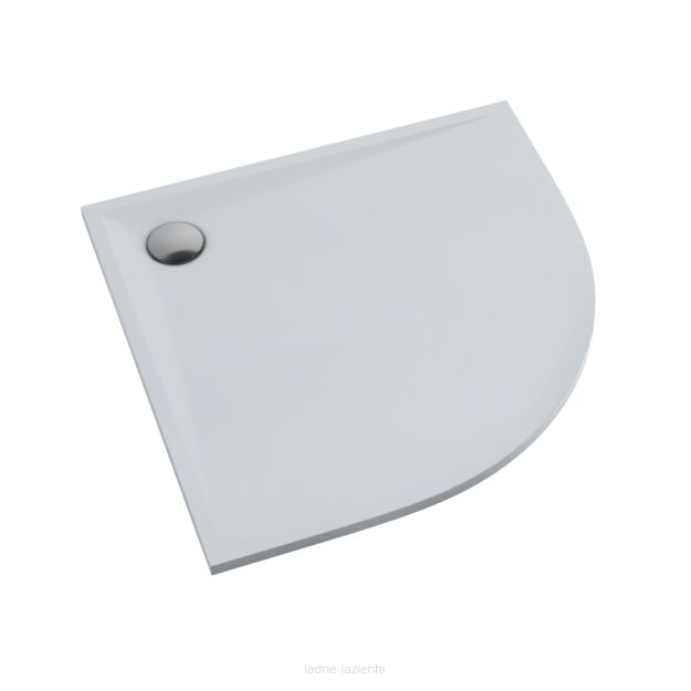 Brodzik LIBRA SMOOTH WHITE 80x80 x3 półokrągły Schedpol Schedline 3SP.L1O-8080