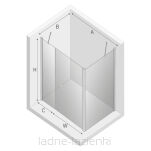 NEW TRENDY kabina prysznicowa NEW SOLEO 110x90x195 L/P K-0705 - 8