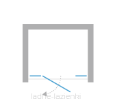 NEW TRENDY Drzwi prysznicowe EVENTA 110x200 LEWE 8mm EXK-4460 - 6