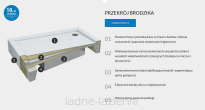 Schedpol brodzik CAMERON 80x110 h12 Schedline 110x80 3ST.C2P-80110 - 2