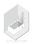 NEW TRENDY parawan nawannowy AVEXA 90x150 6mm EXK-1952 - 3