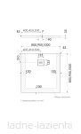 Brodzik PROTOS BLACK STONE 80x80 czarny Schedpol Schedline 3SP.P2K-8080/C/ST-M1/C/ST - 10