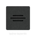 Brodzik PROTOS BLACK STONE 80x80 czarny Schedpol Schedline 3SP.P2K-8080/C/ST-M1/C/ST - 7