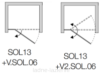 Sanswiss Drzwi prysznicowe SOLINO SOL13 75 SOL1307505007 - 6
