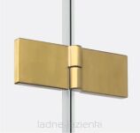 Złota szczotkowana kabina prysznicowa 70x70 składana NEW SOLEO GOLD BRUSHED New Trendy K-4297 - 11
