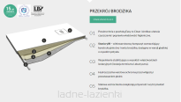 Brodzik PROTOS SMOOTH WHITE  80x120 120x80 Schedpol Schedline 3SP.P1P-80120-M1 - 5